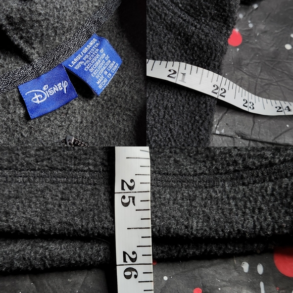 Disney vintage retro women's Winnie the Pooh graphic sewn fleece pullover size L - Picture 6 of 7